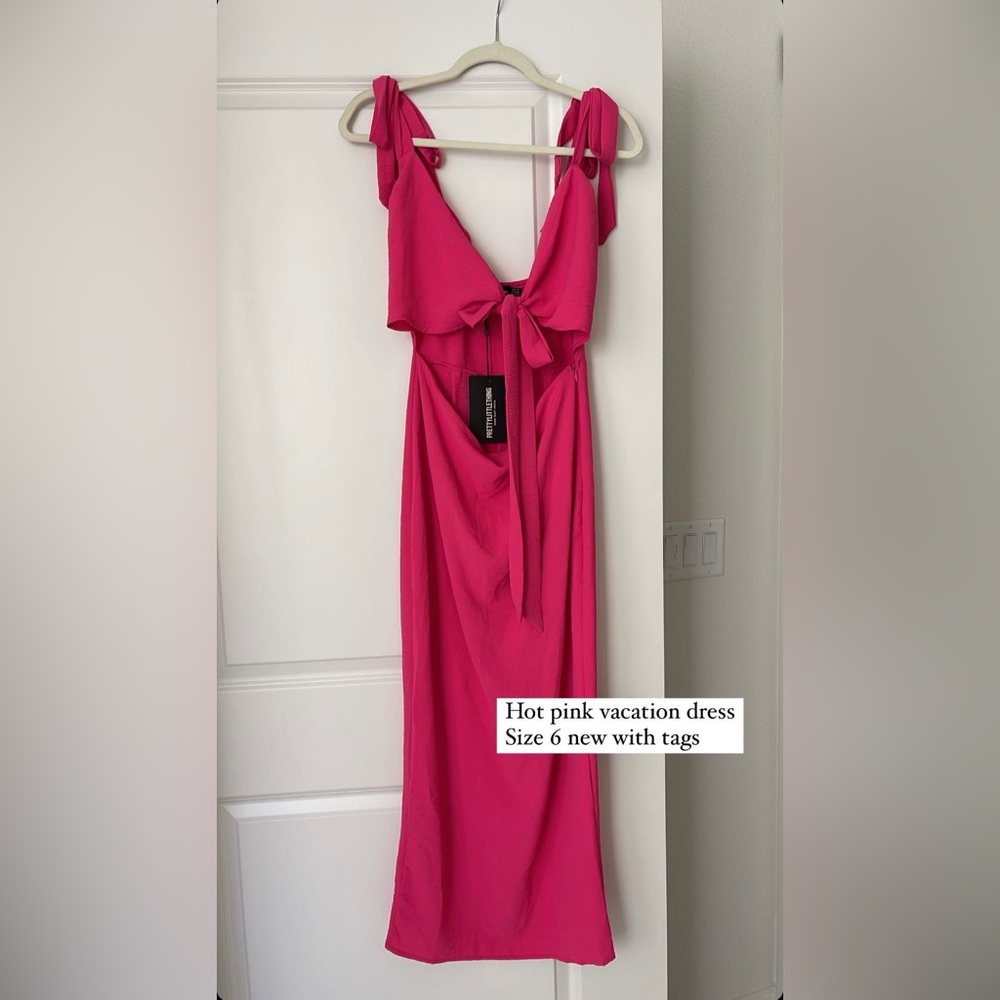Pretty little thing hot pink dress